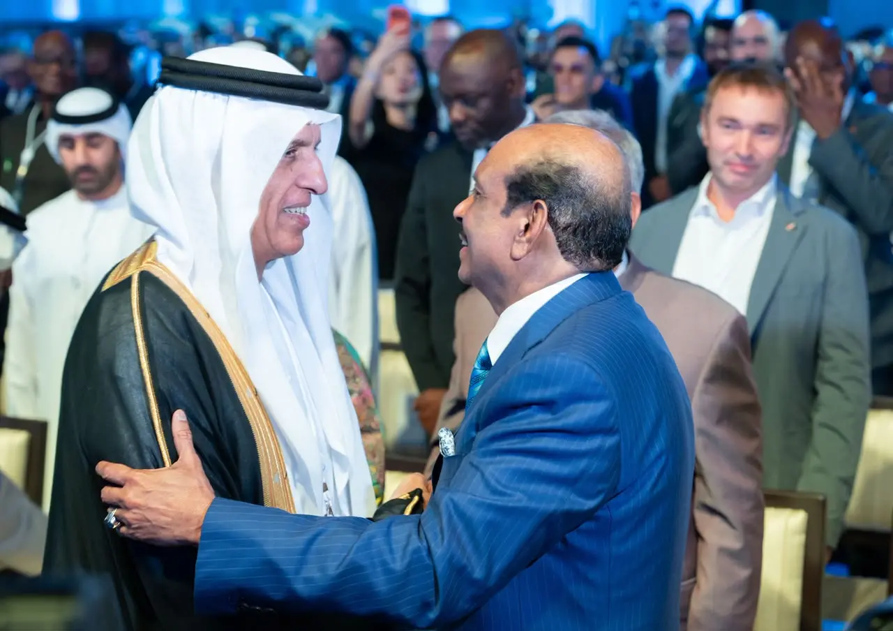 Lulu Group Chairman Yusuff Ali MA meets Ras Al Khaimah Ruler HH Sheikh Saud bin Saqr Al Qasimi at the inaugural session of Annual Investment Summit Congress in Dubai.| Photo: Special arrangement.