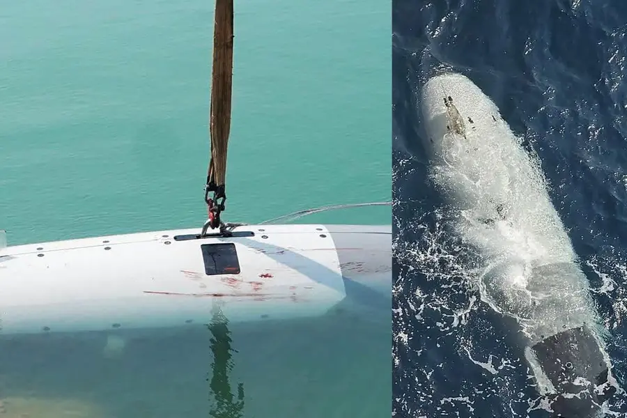 Iranian navy claims to have captured one of US military's most modern unmanned submarines at entrance of Strait of Hormuz
