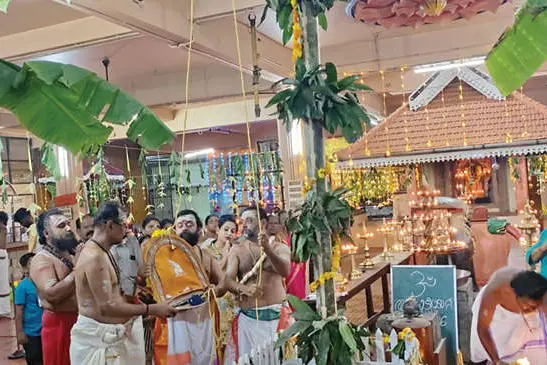 പുതുമന ഗണപതിക്ഷേത്രത്തിൽ വിനായകചതുർഥി ഉത്സവത്തിന് കൊടിയേറി