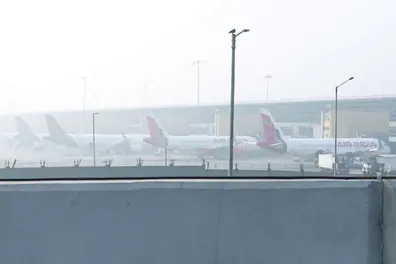 Engine failure forces Alliance Air flight to make an emergency landing in Delhi Airport