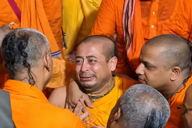 ‘Hindu voice’ behind bars, mother dead: Bangladesh govt grants monk 5-hour parole
