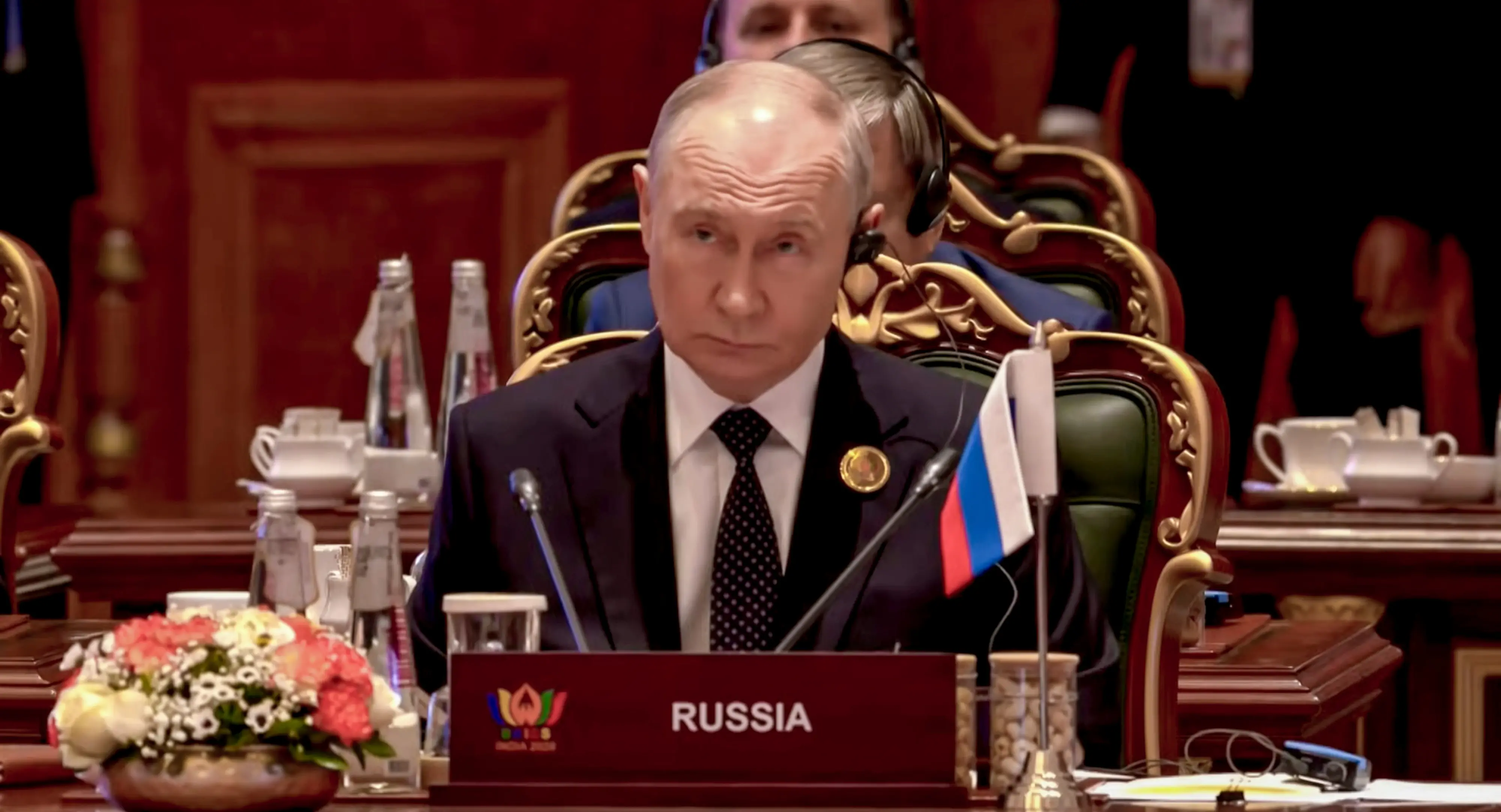 Russian President Vladimir Putin during the 18th BRICS Summit, at the Bharat Mandapam, in New Delhi | Photo: PTI