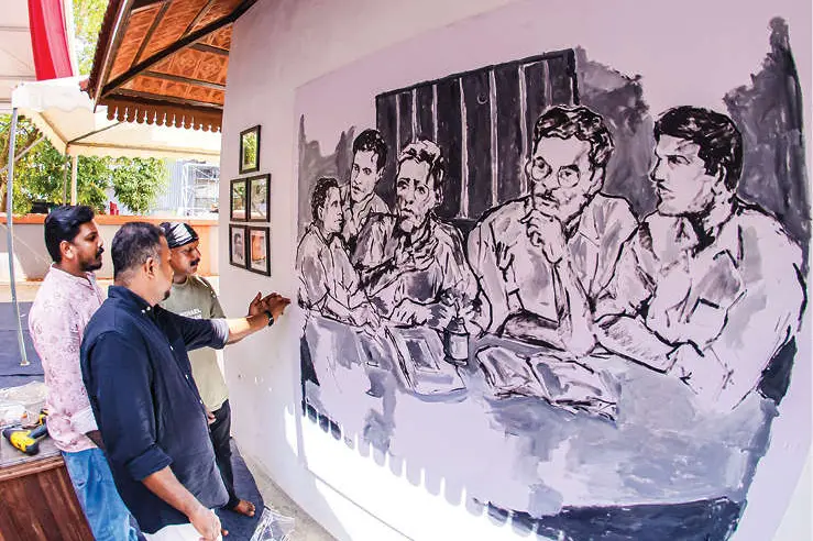സി.പി.എം. വിപുലീകൃത സംസ്ഥാനകമ്മിറ്റി; ചുവപ്പണിഞ്ഞ് നഗരം, ഒരുക്കങ്ങൾ പൂർണം