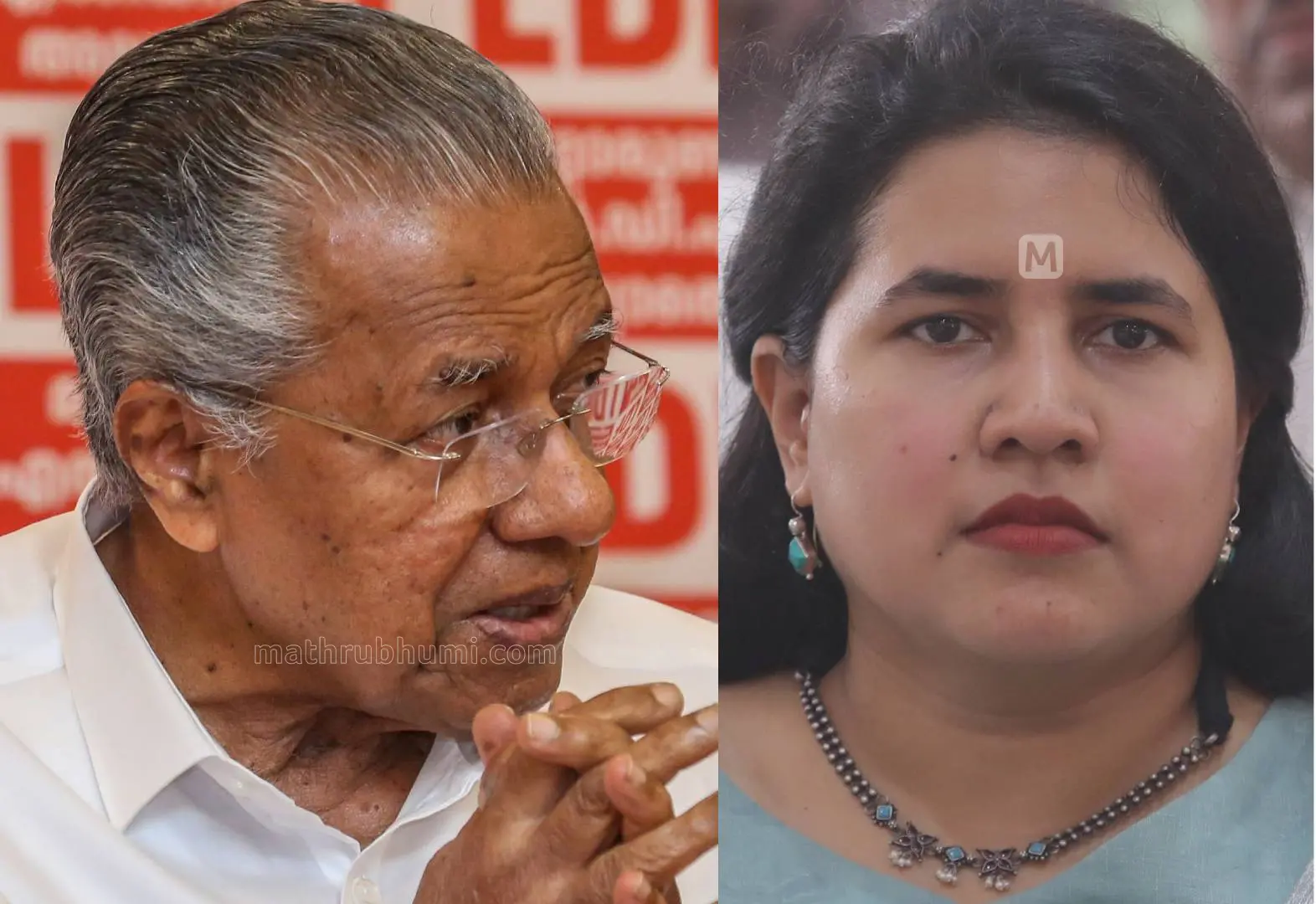 പിണറായി വിജയൻ, വീണ ടി. | Photo: Mathrubhumi