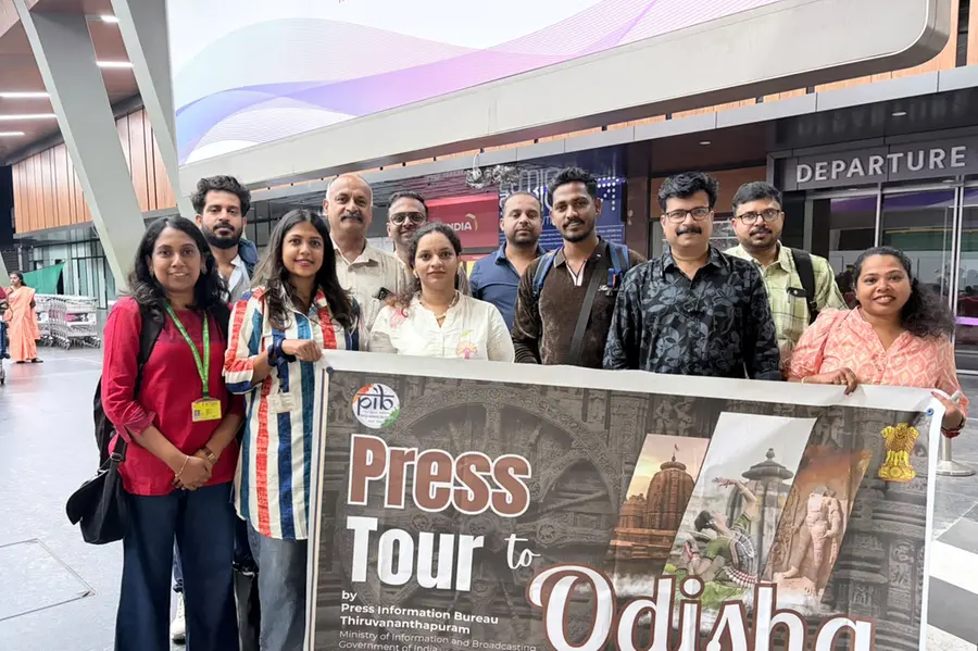തിരുവനന്തപുരം പ്രസ് ഇൻഫർമേഷൻ ബ്യൂറോ ഒഡിഷയിലേക്ക് സംഘടിപ്പിക്കുന്ന മാധ്യമപര്യടനം ആരംഭിച്ചു