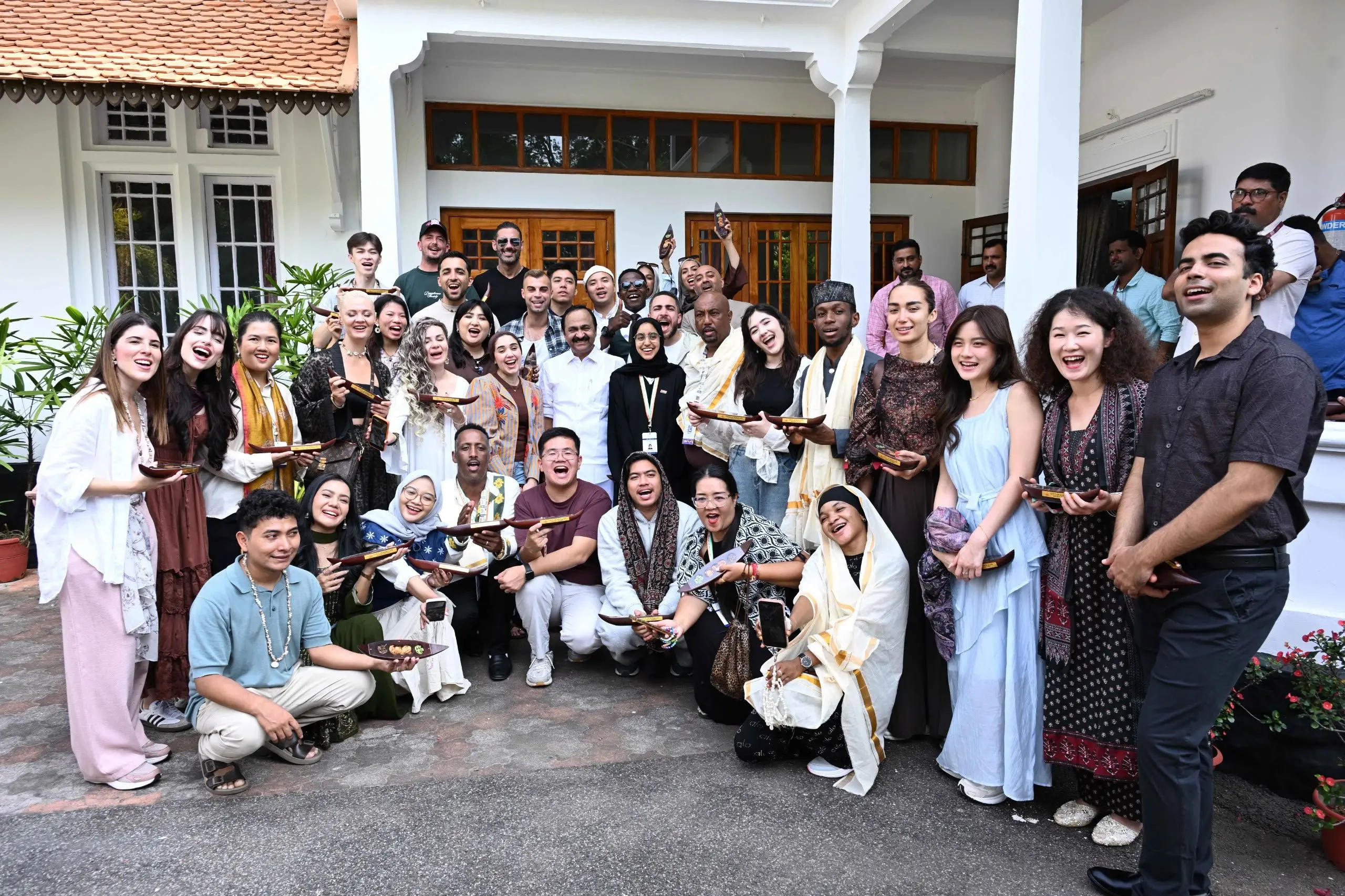 Content Creators with Kerala Chief Minister V. D. Satheesan | Photo: X/@@vdsatheesan