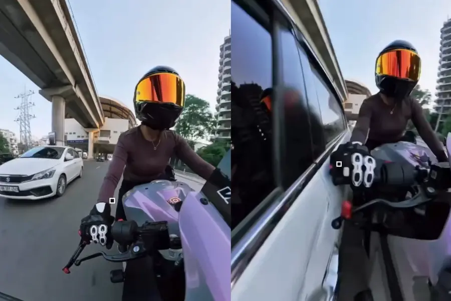 Screengrab of a video showing the incident