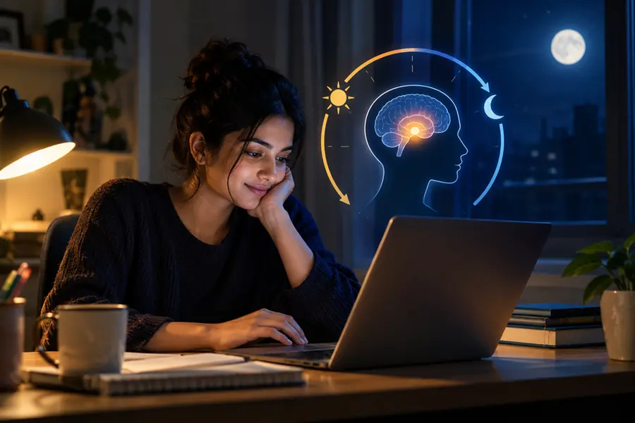 Why do you feel more productive at night? Your body clock may be the reason