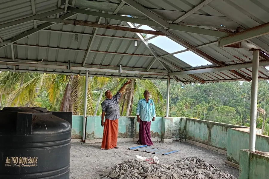 അങ്കണവാടി കെട്ടിടത്തിന്റെ മേൽക്കൂര അപകടാവസ്ഥയിൽ