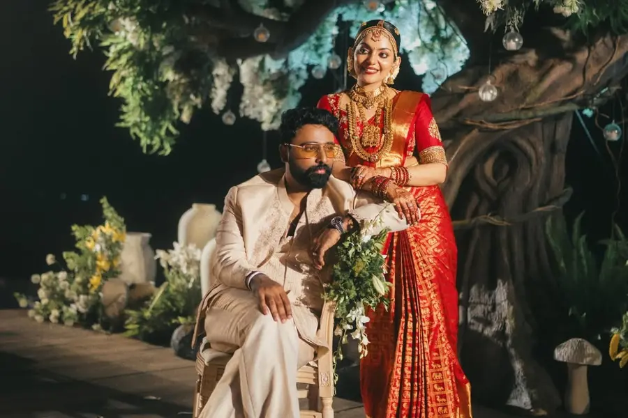 ‘Met you at 20, Married you at 30!’: Ahaana Krishna marries Nimish Ravi; shares first wedding pictures