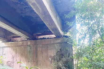 പള്ളത്തടുക്ക പാലം അപകടത്തിൽ