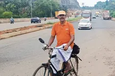 വേണുഗോപാലൻ സൈക്കിൾ ചവിട്ടും, ദിവസം 46 കിലോമീറ്റർ, കളിക്കാനായി, ശേഷം കൃഷി