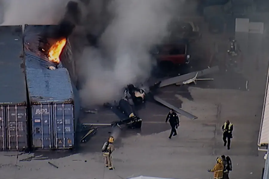 helicopter crashed in Los Angeles