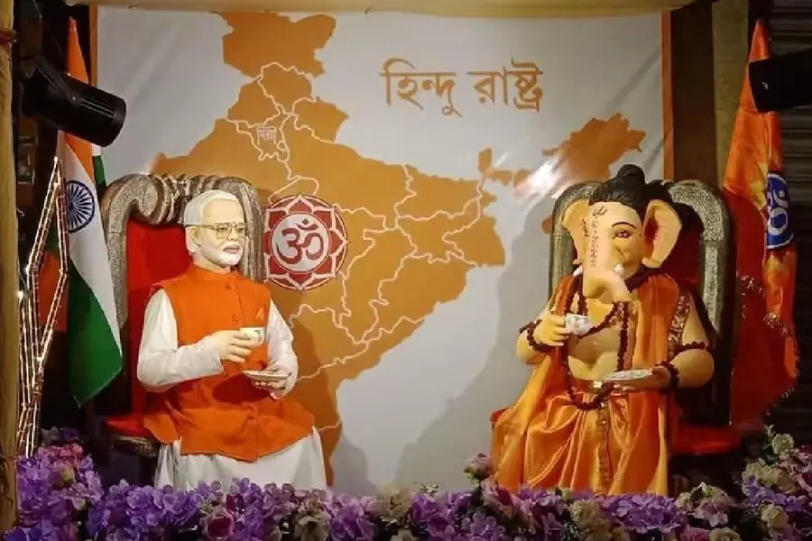 Modi and Ganesha Puja Theme Sparks Bengal Political Storm
