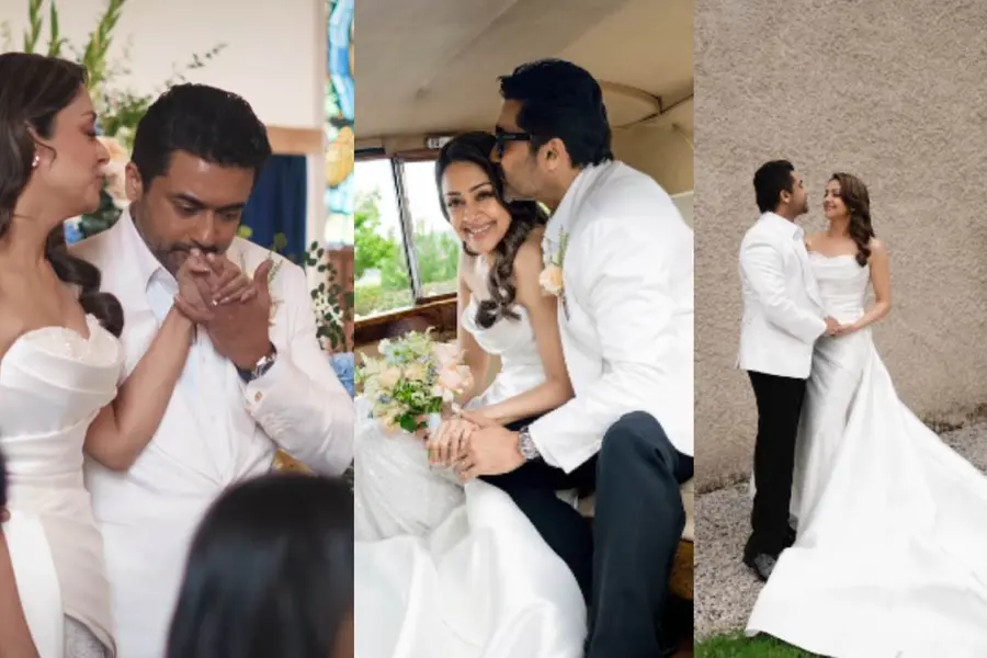 ഉയിരിന്നുയിരെ.. 20-ാം വിവാഹവാർഷികത്തിൽ വിവാഹവാഗ്ദാനം പുതുക്കി സൂര്യയും ജ്യോതികയും