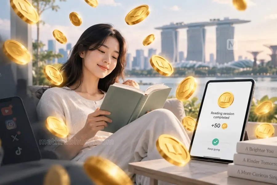 AI image of a teenage reader