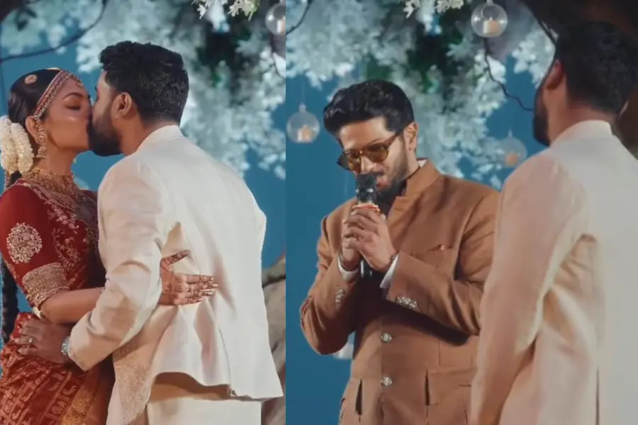 ഇവരെ ദമ്പതിമാരായി പ്രഖ്യാപിക്കുന്നു, ഇനി വധുവിനെ ചുംബിക്കാം; അഹാന-നിമിഷ് വിവാഹത്തിൽ വെഡ്ഡിങ് ഒഫീഷ്യന്റായി ദുൽഖർ