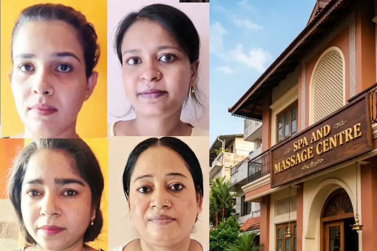 Bangladeshi nationals arrested in Kannur, Kerala, during a police investigation into alleged illegal stay and employment.