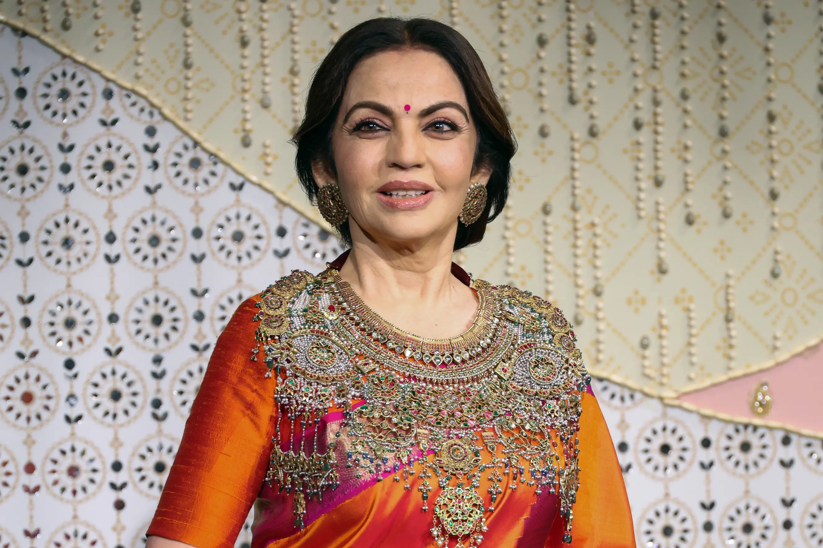 Nita Ambani, at the Ganesh Chaturthi
