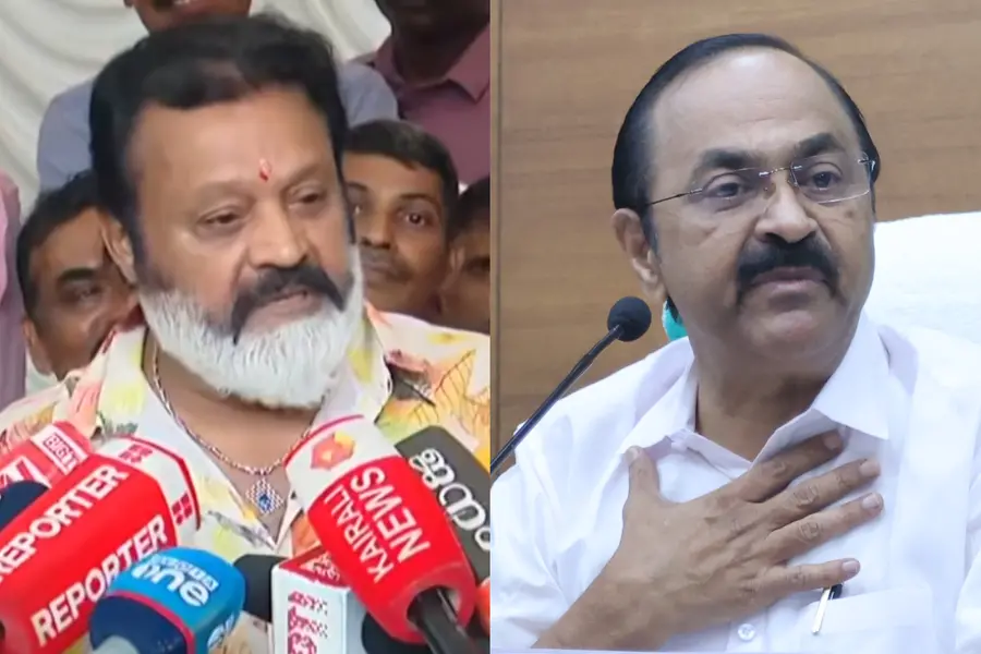 Suresh Gopi and VD Satheesan