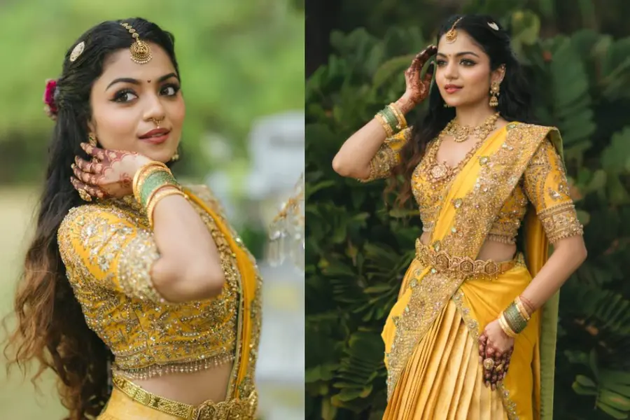 Hansika Krishna Stuns in Royal Davani Look