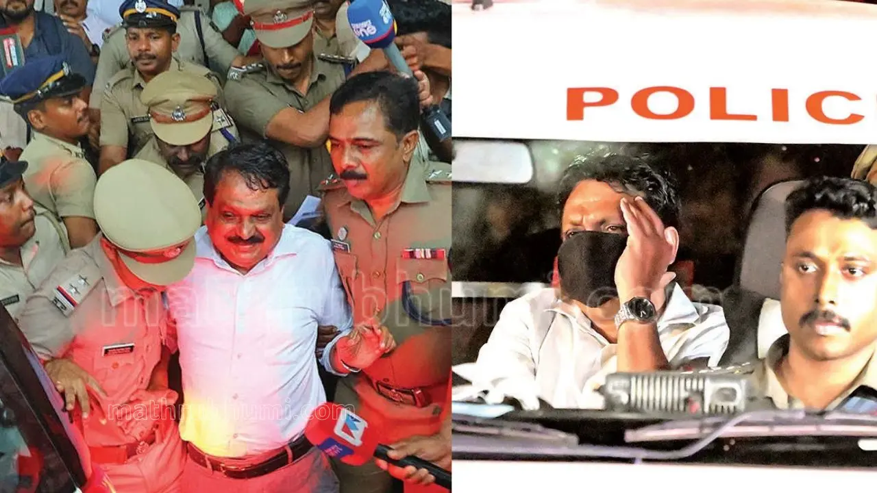 1, അനധികൃത സ്വത്തുസമ്പാദനക്കേസിൽ കോട്ടയം വിജിലൻസ് കോടതി നാലുവർഷത്തെ കഠിനതടവിന് ശിക്ഷിച്ച മുൻ ഡി.ജി.പി. ടോമിൻ ജെ. തച്ചങ്കരിയെ പൂജപ്പുര സെൻട്രൽ ജയിലിലേക്കു കൊണ്ടുപോകുന്നു | ഫോട്ടോ. ജി. ശിവപ്രസാദ് | 2, തച്ചങ്കരിയെ തിരുവനന്തപുരം പൂജപ്പുര സെൻട്രൽ ജയിലിലേക്ക് കൊണ്ടുവരുന്നു | ഫോട്ടോ: ബി. മുരളീകൃഷ്ണൻ