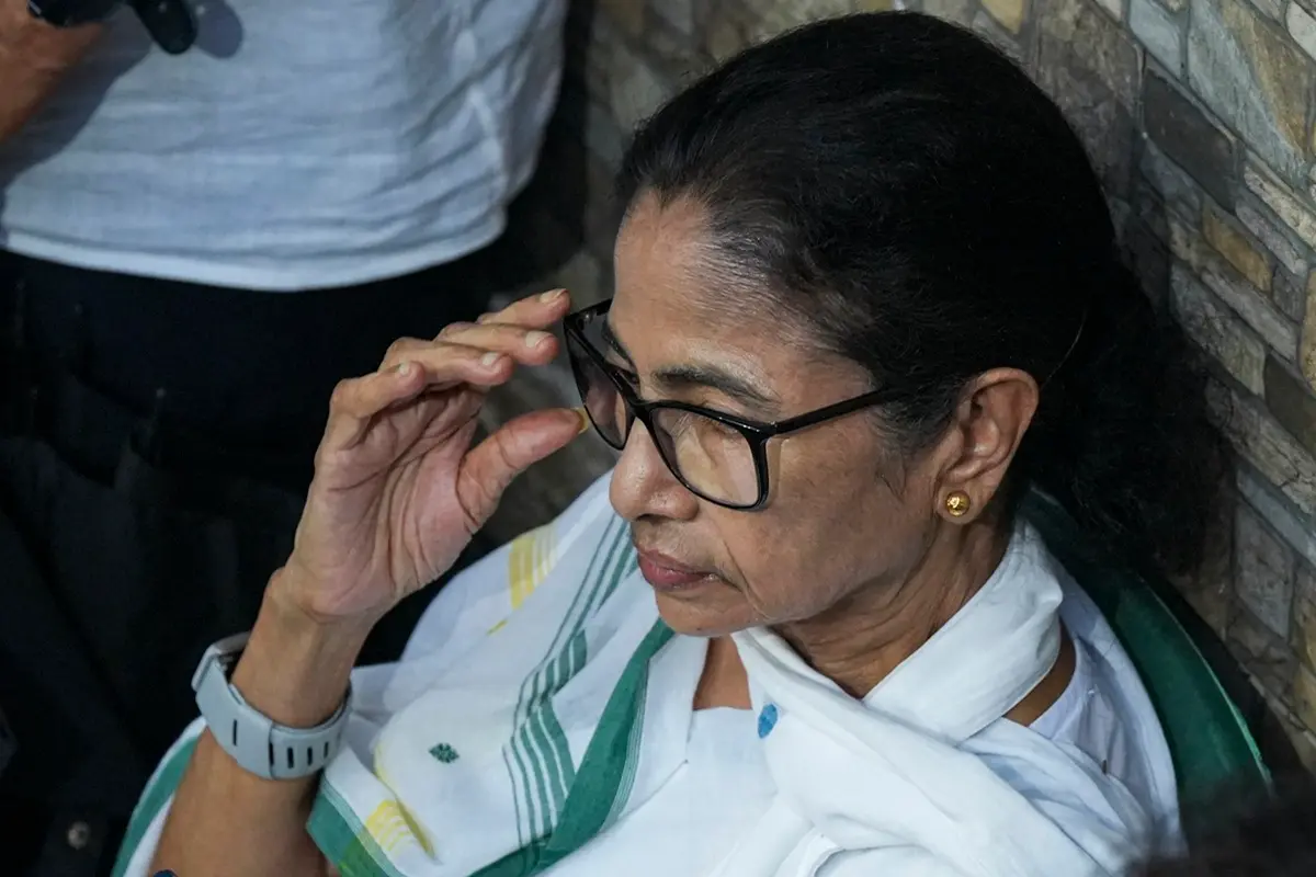 TMC supremo Mamata Banerjee during an inspection of arrangements on the eve of Martyrs' Day observance | Photo: PTI