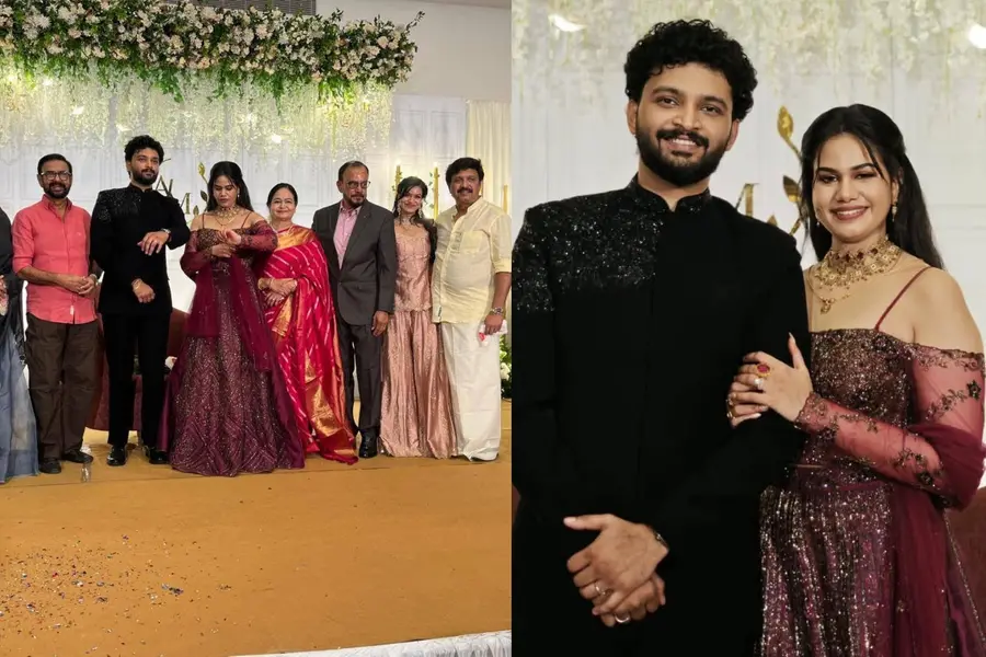 താരസമ്പന്നം വിവാഹസത്കാരം; മകന്റെ വിവാഹച്ചടങ്ങിൽ ഒപ്പംനിന്ന് ഗണേഷ് കുമാറും യാമിനി തങ്കച്ചിയും
