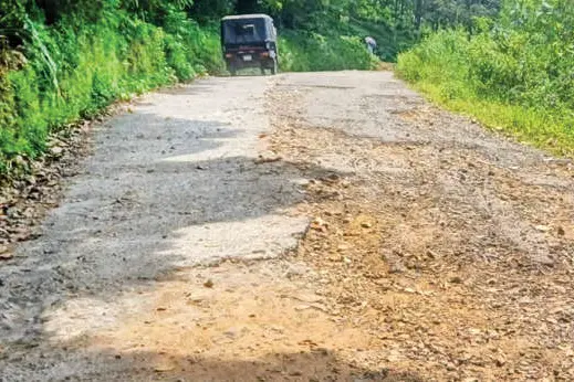 പാഞ്ചാലിമേട്ടിലേക്കുള്ള റോഡ് തകർന്നു