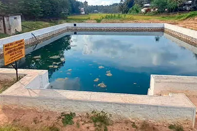 സീഡ് ഫാമിലെ കൃഷി ചെട്ടിയാർകോണത്തെ തലക്കുളം നിർമാണം പൂർത്തിയായി