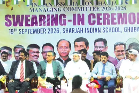 ഷാർജ ഇന്ത്യൻ അസോസിയേഷനിൽ ഇൻകാസ് നയിക്കുന്ന ഭരണസമിതി അധികാരമേറ്റു