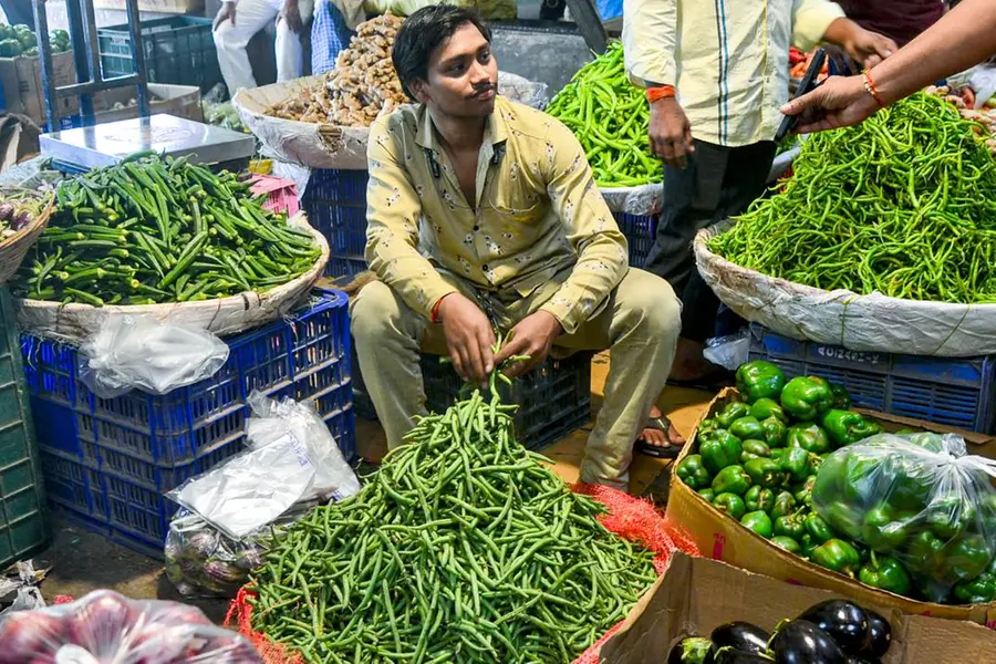 Vegetable Seller accepting UPI Payment