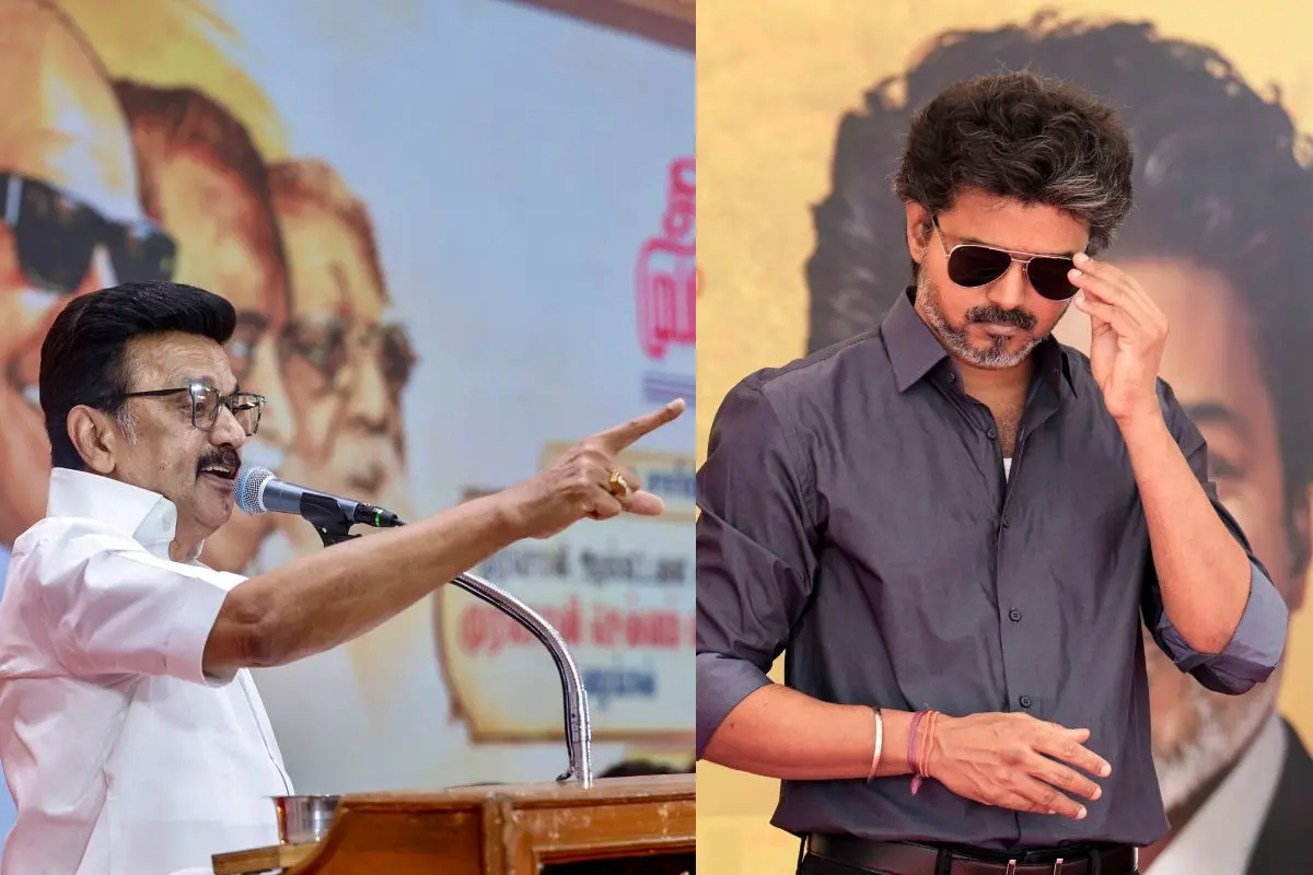 MK Stalin, Vijay (Photo: PTI)