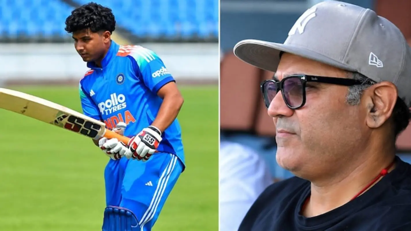 ആര്യവീര് സെവാഗ്/ വീരേന്ദര് സെവാഗ് | Photo: instagram/ saurashtra cricket