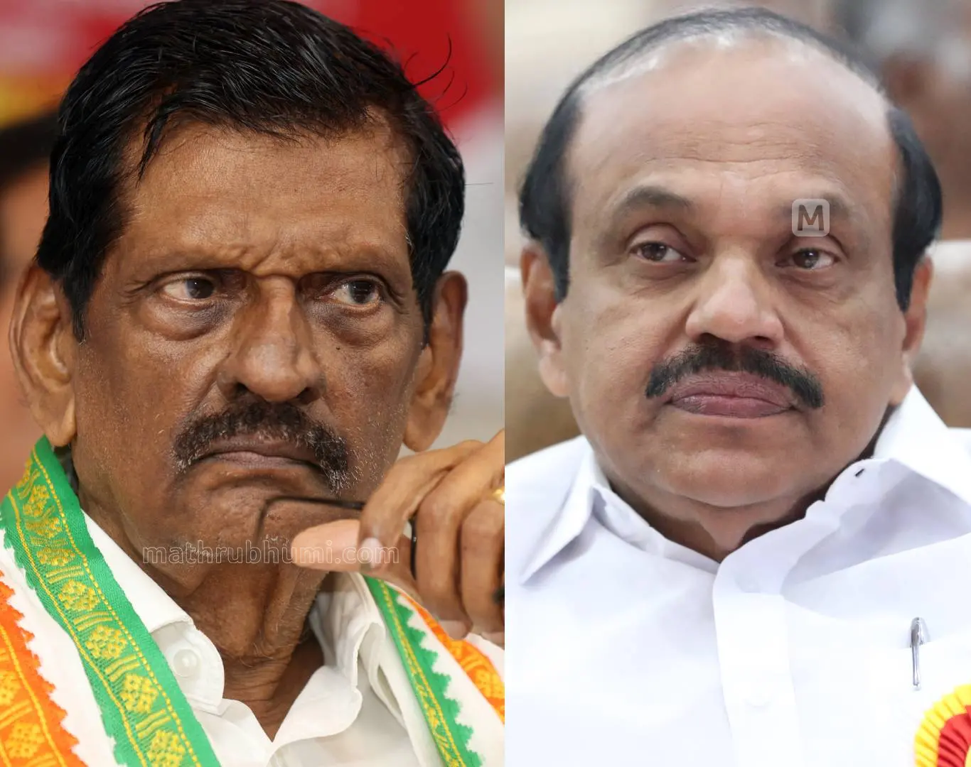 പി.ജെ. ജോസഫ്, തോമസ് ഉണ്ണിയാടൻ | Photo: Mathrubhumi