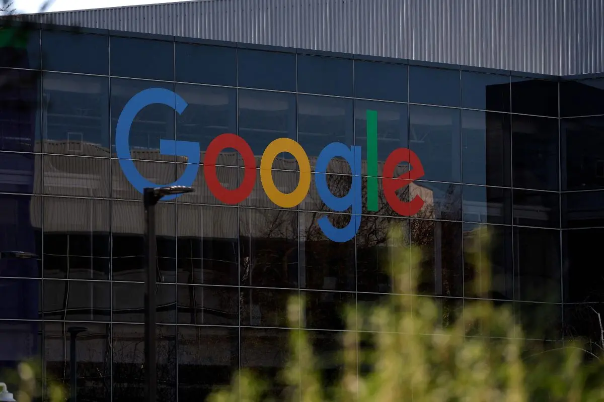 The Google logo is displayed on a building at Google headquarters in Mountain View, California | File photo: AFP