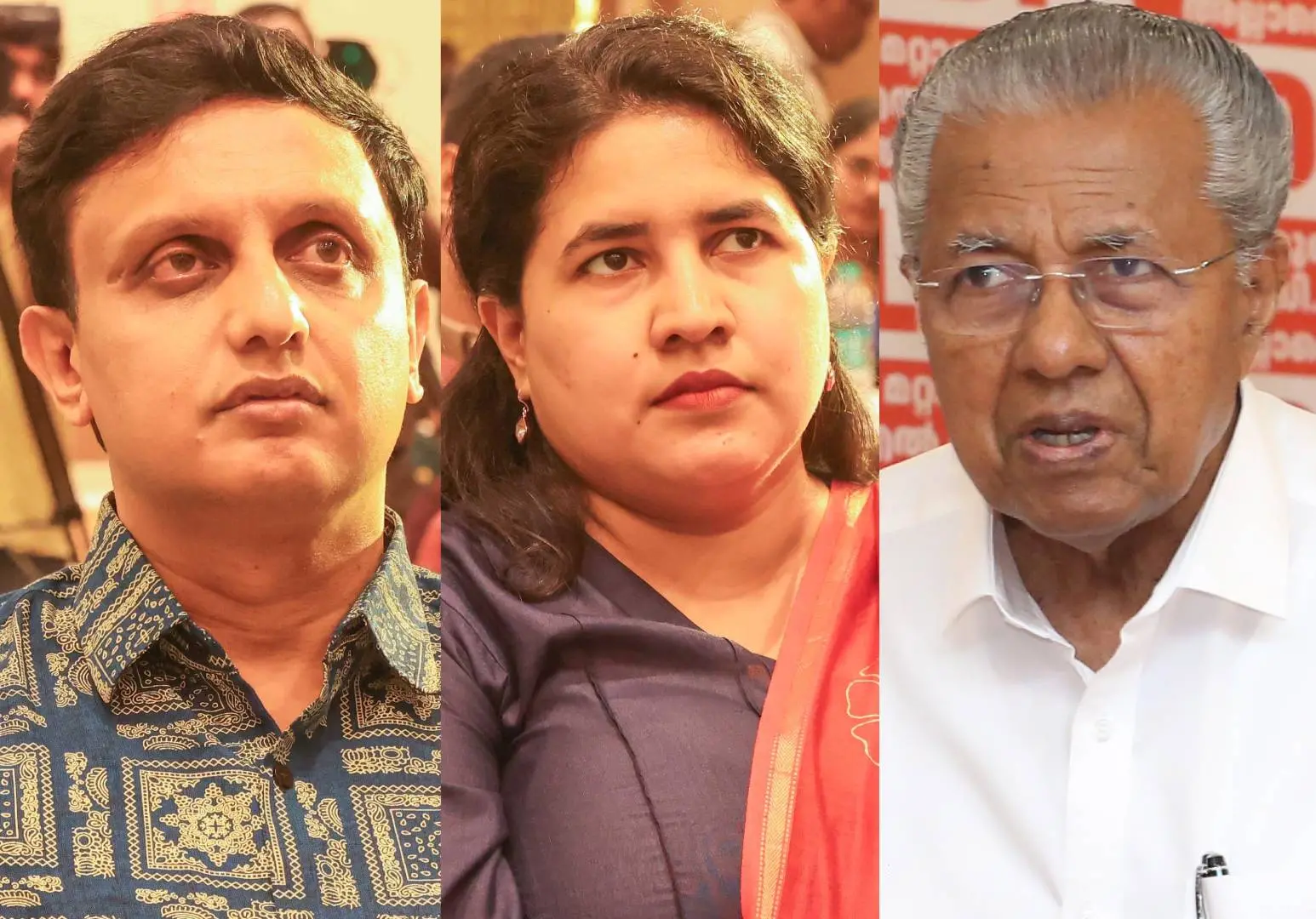 Mohammed Riyas;  Veena T; Pinarayi Vijayan