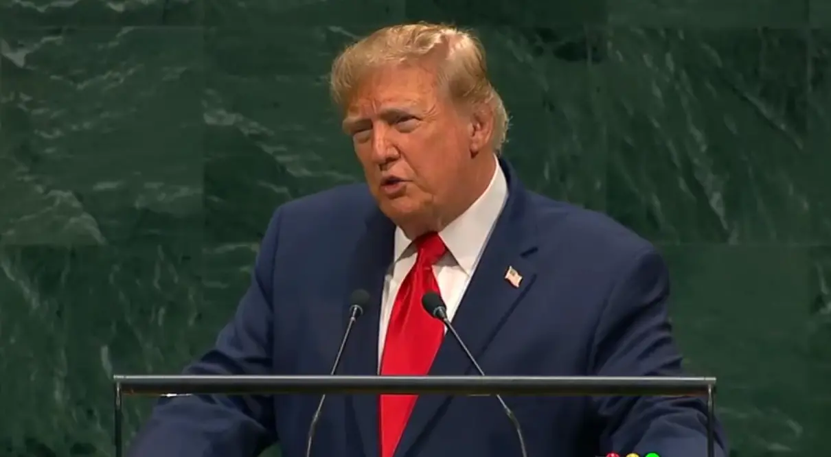Donald Trump speaking at United Nations General Assembly | Photo: UN TV
