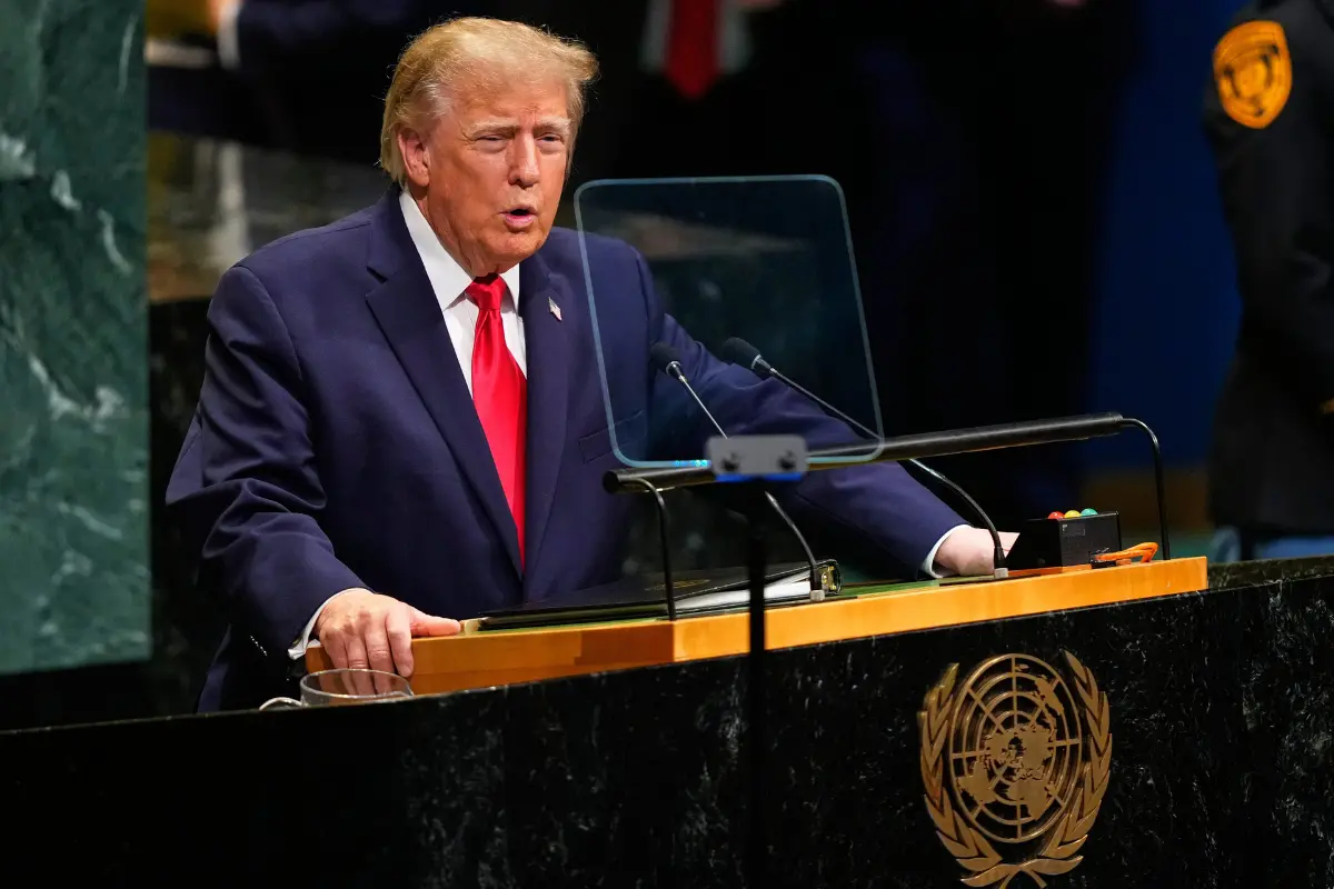 United States President Donald Trump speaks during the 81st session of the United Nations General Assembly at United Nations headquarters | Photo: AP/PTI