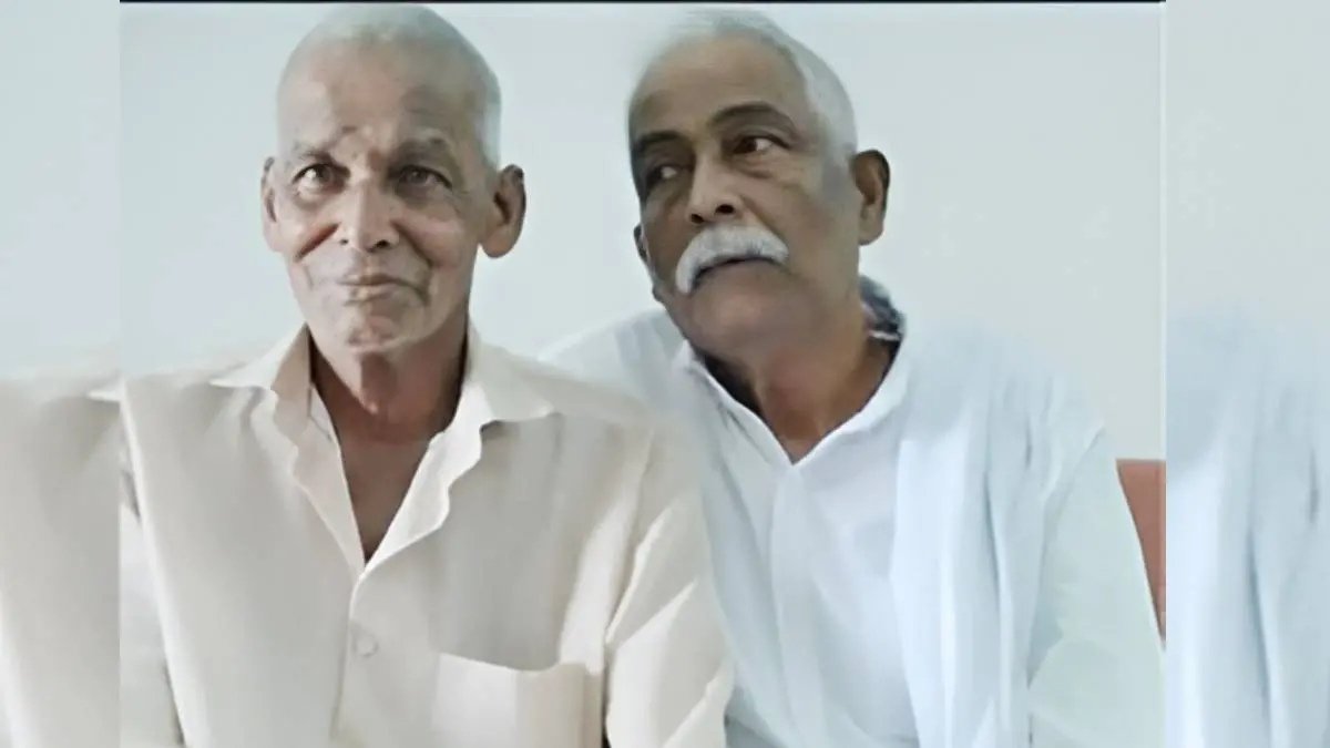 Ibrahim and his younger brother Rajan meet after four decades (File photo)