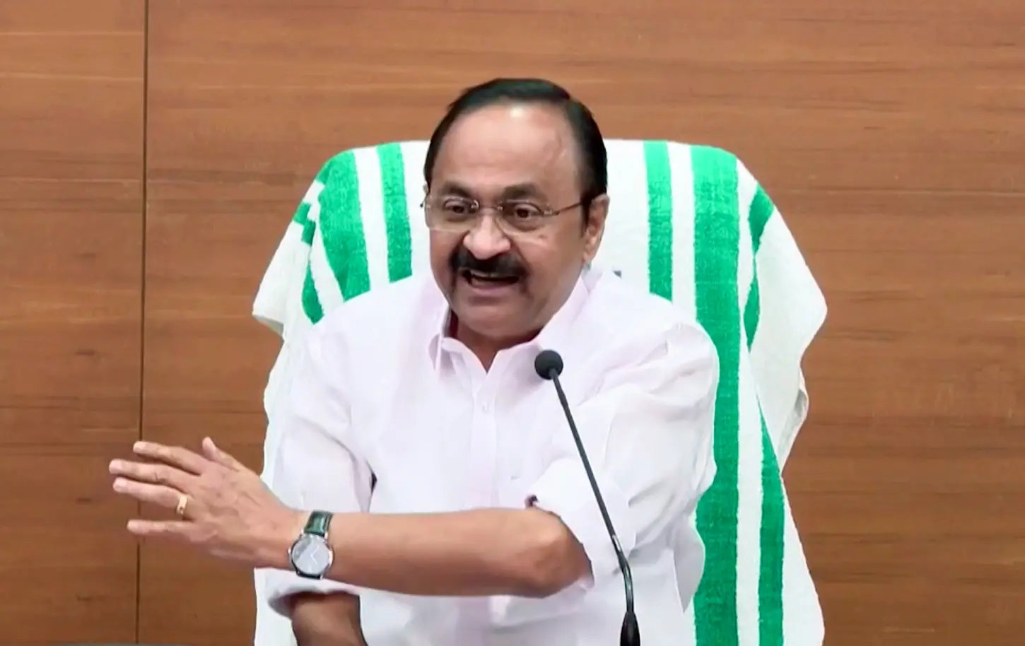 മുഖ്യമന്ത്രി വി.ഡി. സതീശൻ | Photo: VD Satheesan's Social Media/ANI Video Grab