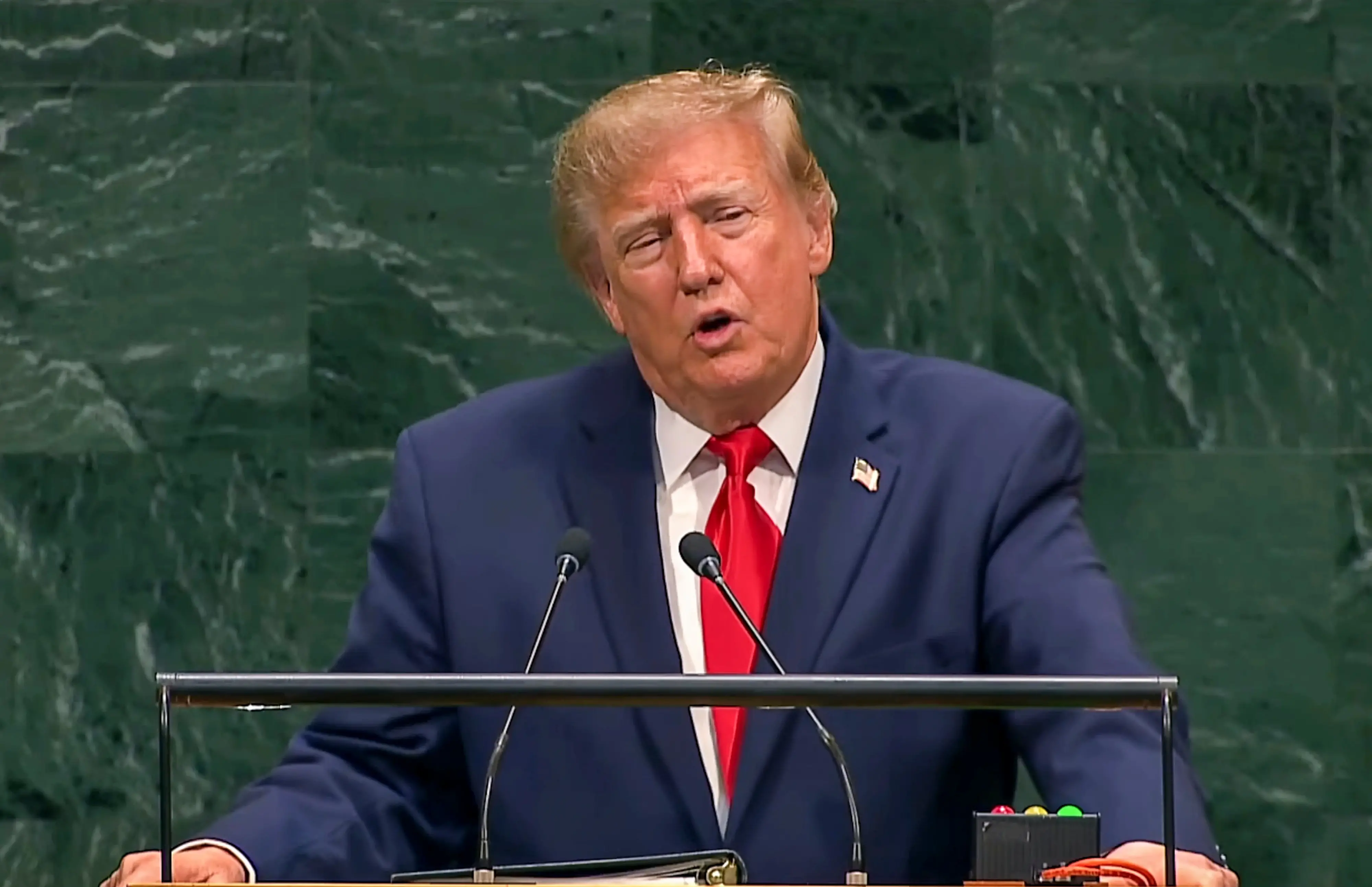 US President Donald Trump addresses the 81st session of the United Nations General Assembly | Photo: PTI