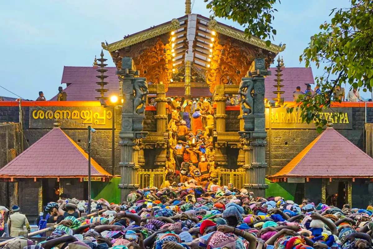 ശബരിമല അയ്യപ്പ ക്ഷേത്രം | ചിത്രം: പിടിഐ