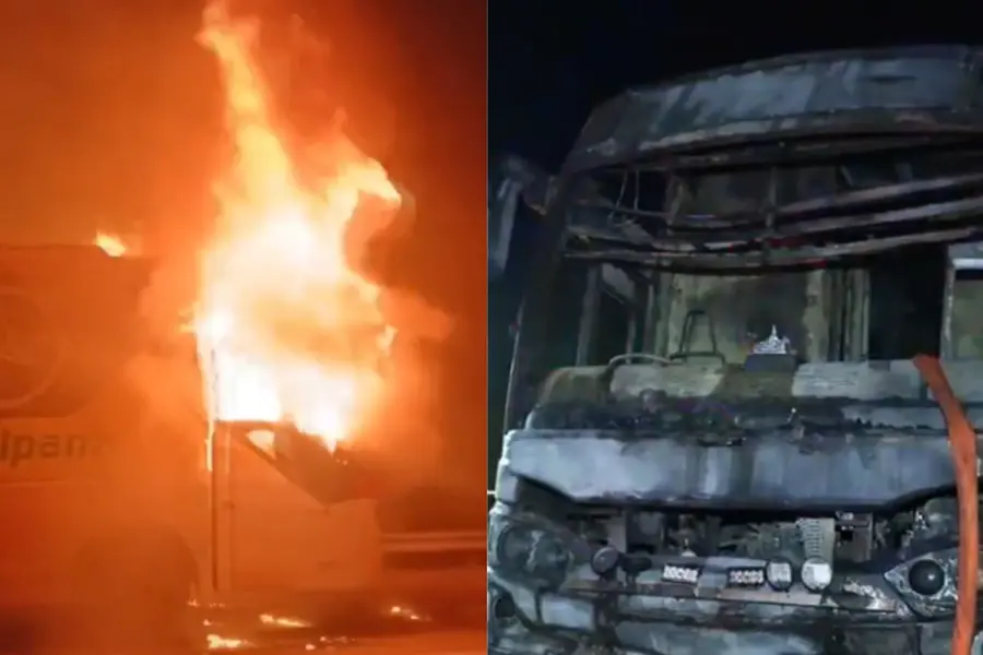 9 killed as double-decker bus catches fire on Yamuna Expressway