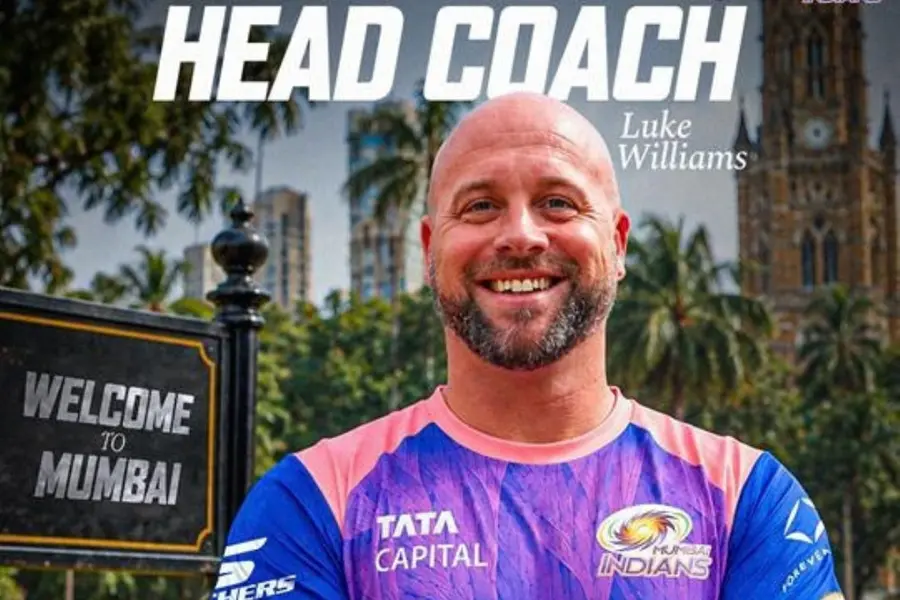 Mumbai Indians have appointed Luke Williams as head coach for WPL 2027