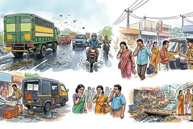 റോഡുകളിൽ ദുർഗന്ധം പരത്തി വീണ്ടും മീൻവണ്ടികൾ