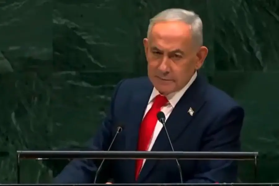 Dozens of delegates walked out as Netanyahu began his UN speech