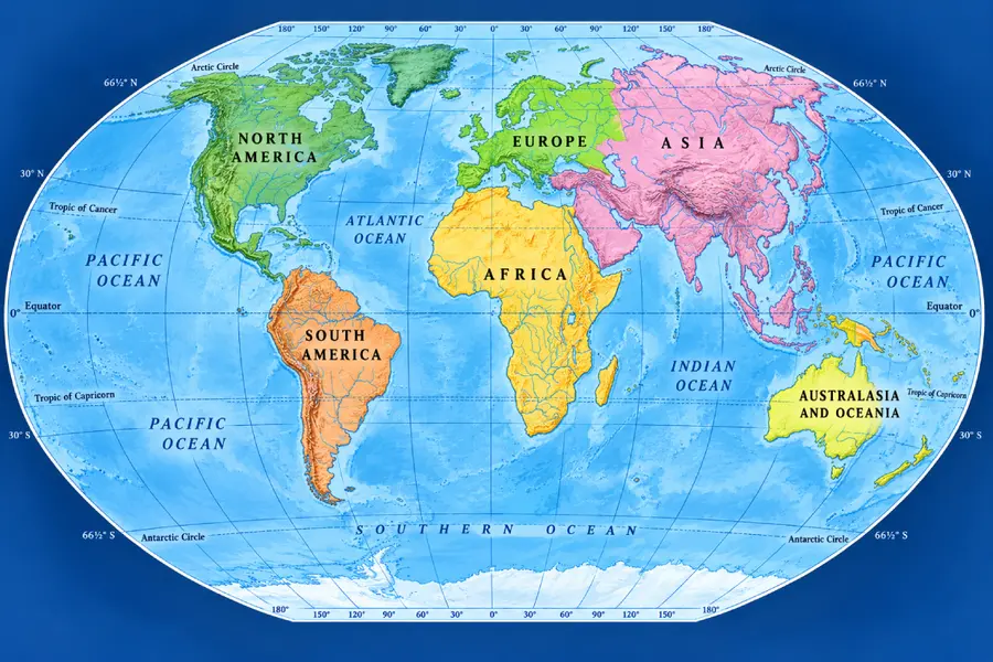 world map