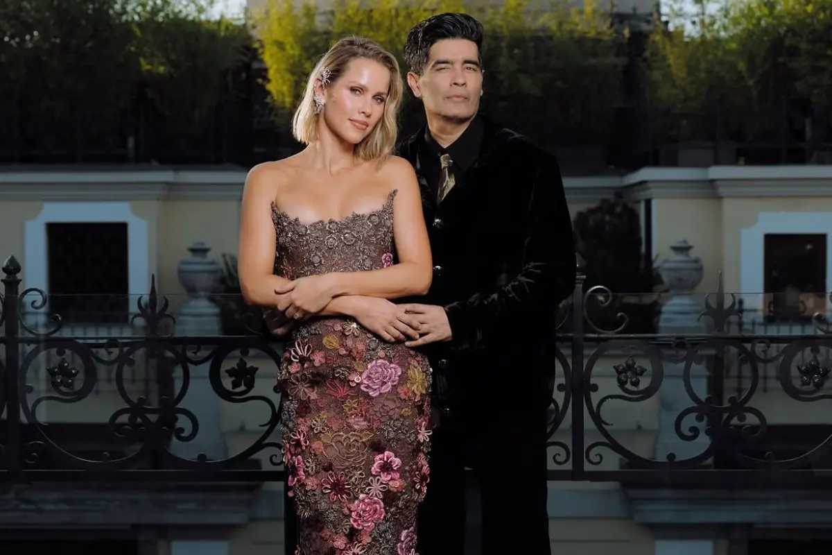 Claire Holt in Manish Malhotra gown at Vogue World 2026 Milano