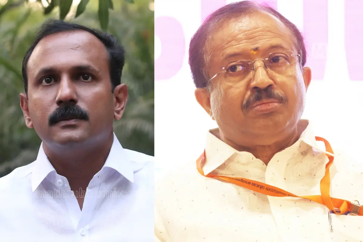 Shone George, V. Muraleedharan | Photos: Mathrubhumi